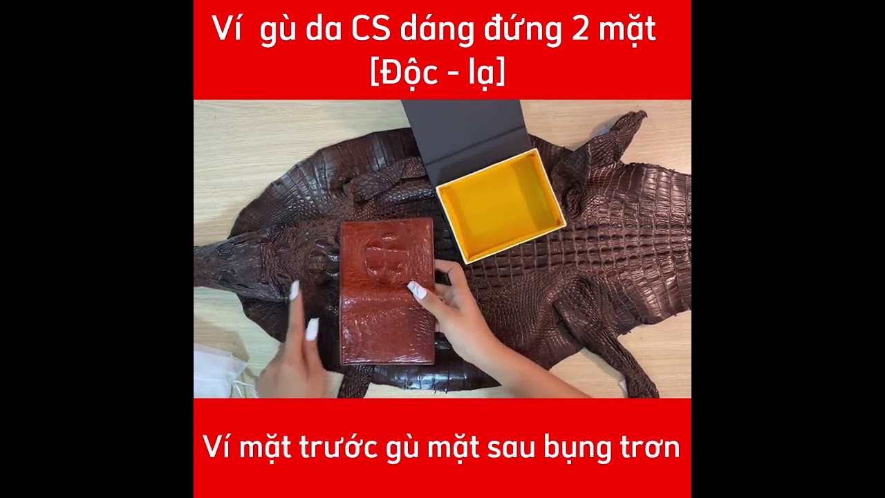 Ví Da Cá Sấu - Dáng Đứng 2 Mặt Cao Cấp VS205ND