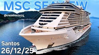 MSC SEAVIEW navio 26/12/25 ‎⁨@cruzeiros2025⁩ navio Salvador chegando  #cruzeiro #google #cruise
