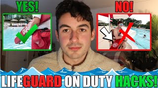 LIFEGUARD ON DUTY SECRETS AND HACKS! (*DO THESE ON YOUR NEXT SHIFT*)