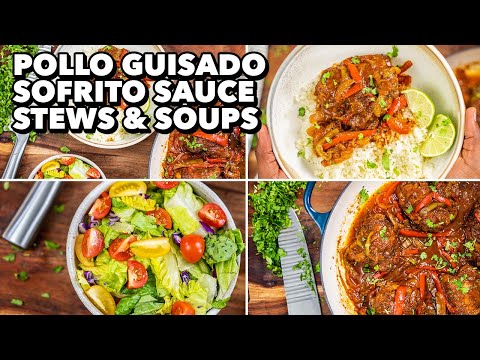 Lighter Pollo Guisado Recipe & my go-to Sofrito blend