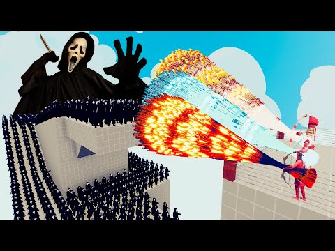 100x GHOSTFACE + 2x GIANT vs 3x EVERY GOD - Totally Accurate Battle Simulator TABS