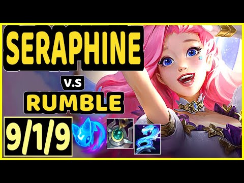SERAPHINE vs RUMBLE - 9/1/9 KDA MID GAMEPLAY - EUW Ranked DIAMOND