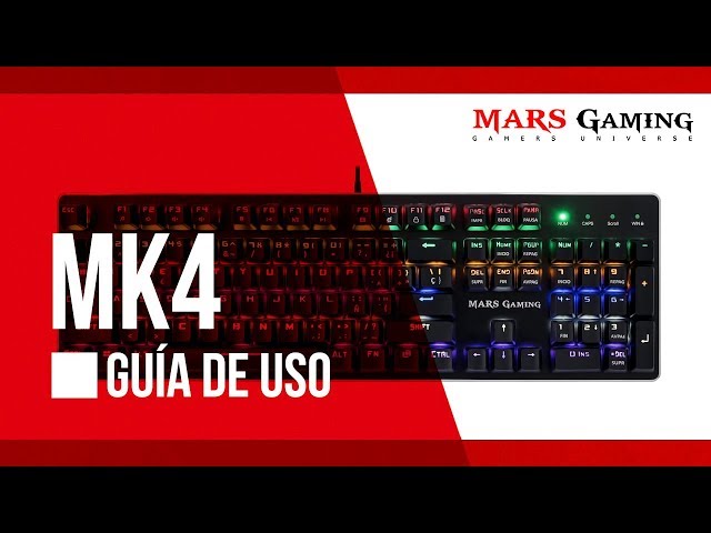 Tacens Mars Gaming MK4 Teclado Mecánico Gaming RGB Switch Blue video