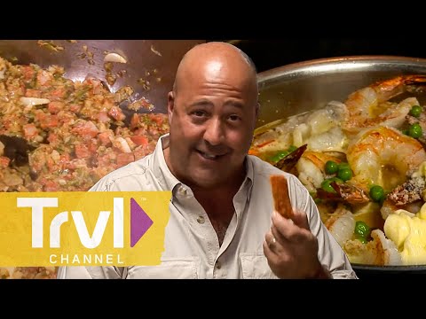 Andrew Cooks Some Puerto Rican Classics | Bizarre Foods with Andrew Zimmern | Travel Channel