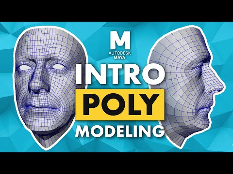 Introduction to Poly Modeling in Maya - 3D Tutorial