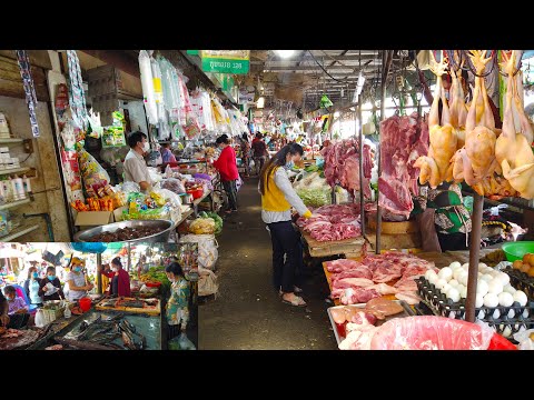 Daily Life In Market - Amazing Food Tour Around PC Market In The Late Morning