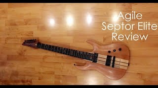 Video thumbnail for Agile Septor Pro 728 EB DNC Nat Mahog 7 String by Bluegrass Abe