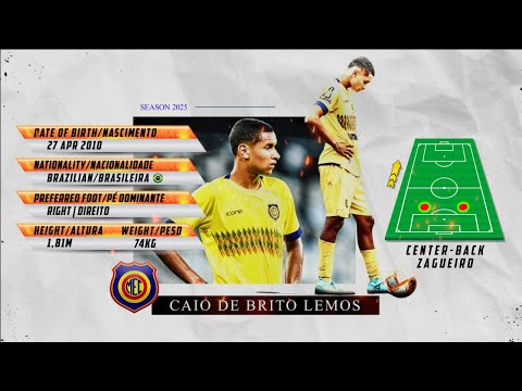 CAIO LEMOS ⚽ Center-Back | Zagueiro ⚽ Highlights 2025
