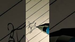 fold in cursive writing #goodhandwriting #shorts #diy #cursive