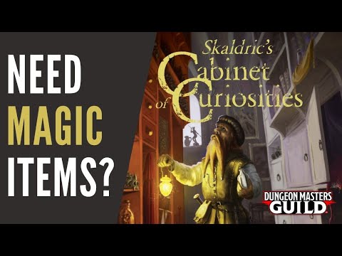 DMs guild review, Wonderous d&d items from Skaldric’s Cabinet of Curiosities