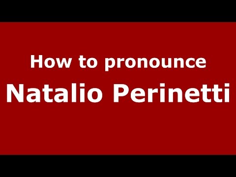 How to pronounce Natalio Perinetti (Spanish/Argentina) - PronounceNames.com