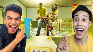 اشتغلنا في سوبر ماركت ومهمتنا اننا نكشف الوحوش مع صديقي ام كامل???? | shift at midnight