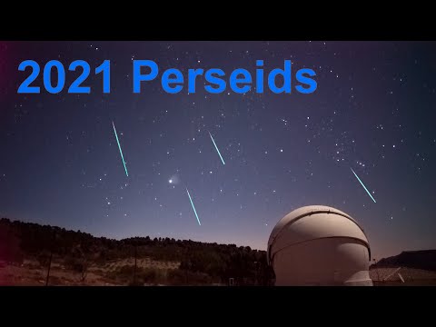 Perseid meteor shower in 2021