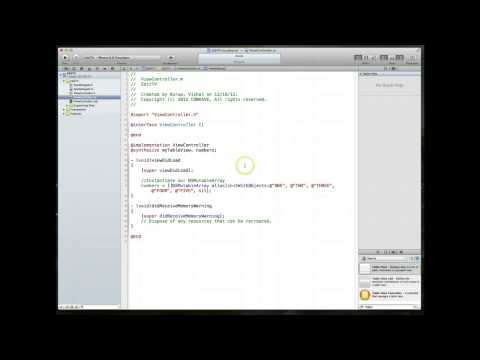 iOS Tutorial - Creating an editable Table View (UITableView) - PART 1