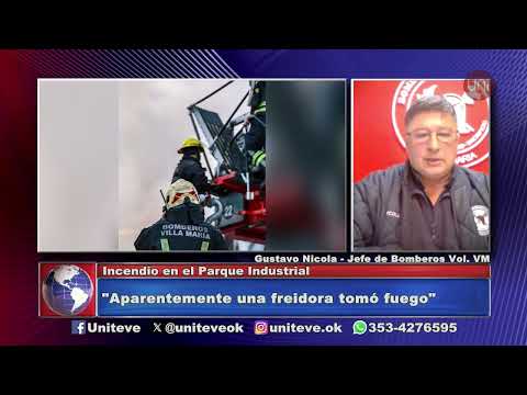 Importante incendio en el Parque Industrial