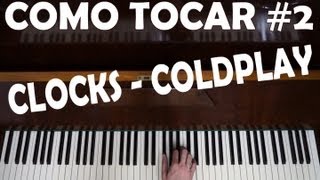 Como tocar Clocks - Coldplay [Aula piano para iniciantes]