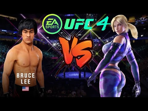 UFC4 | Bruce Lee vs Nina Williams (EA Sports UFC 4) wwe mma