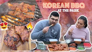 How to do Korean BBQ fast and cheap at the park!