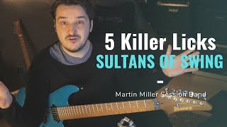 Martin, can you please show me how you play the chromatic riff at  on your cover of Cause we ended as lovers? I'm a blind guitarist and play what I hear, but that riff flies by too quickly for me... Please, send help !!! Love the band..（00:03:10 - 00:15:45） - 5 Killer Licks over Sultans of Swing (Dire Straits) - Martin Miller Session Band Cover - FREE TABs