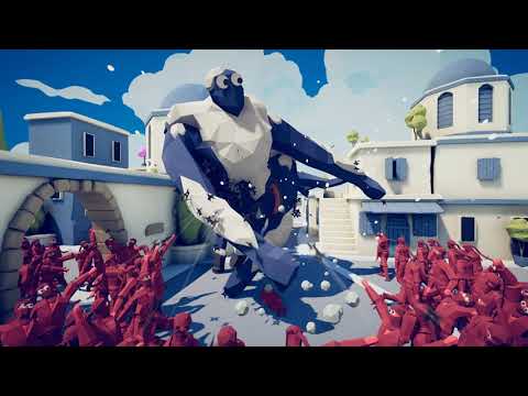 Ninja sensei army vs Ice giants TABS Dynasty Update