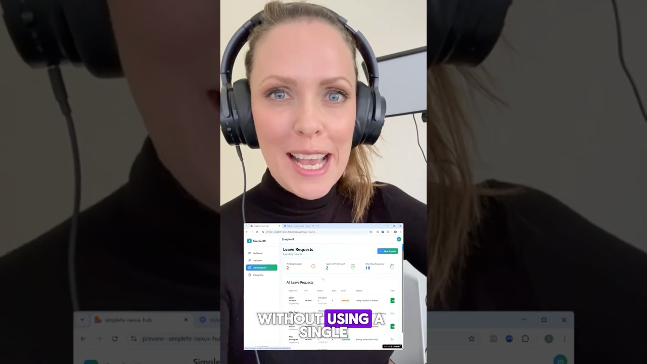 How to Build an HR System in a Day Using AI + No-Code Tools
