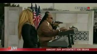 Usher   Shakira   Stevie Wonder -  Higher Ground  - The Obama Inaugural Celebration Concert (LIVE)