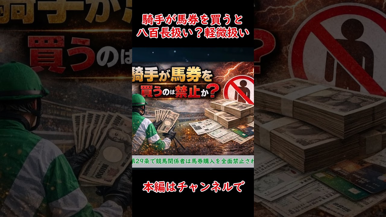 【競馬】もし騎手が馬券を買ったら“現実には”どうなる？ #shorts #競馬 #八百長