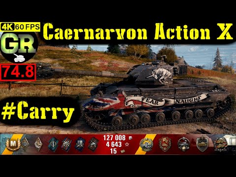 75_World of Tanks Caernarvon Action X WoT Replay - 5 Kills 4.5K DMG(Patch 1.4.0)