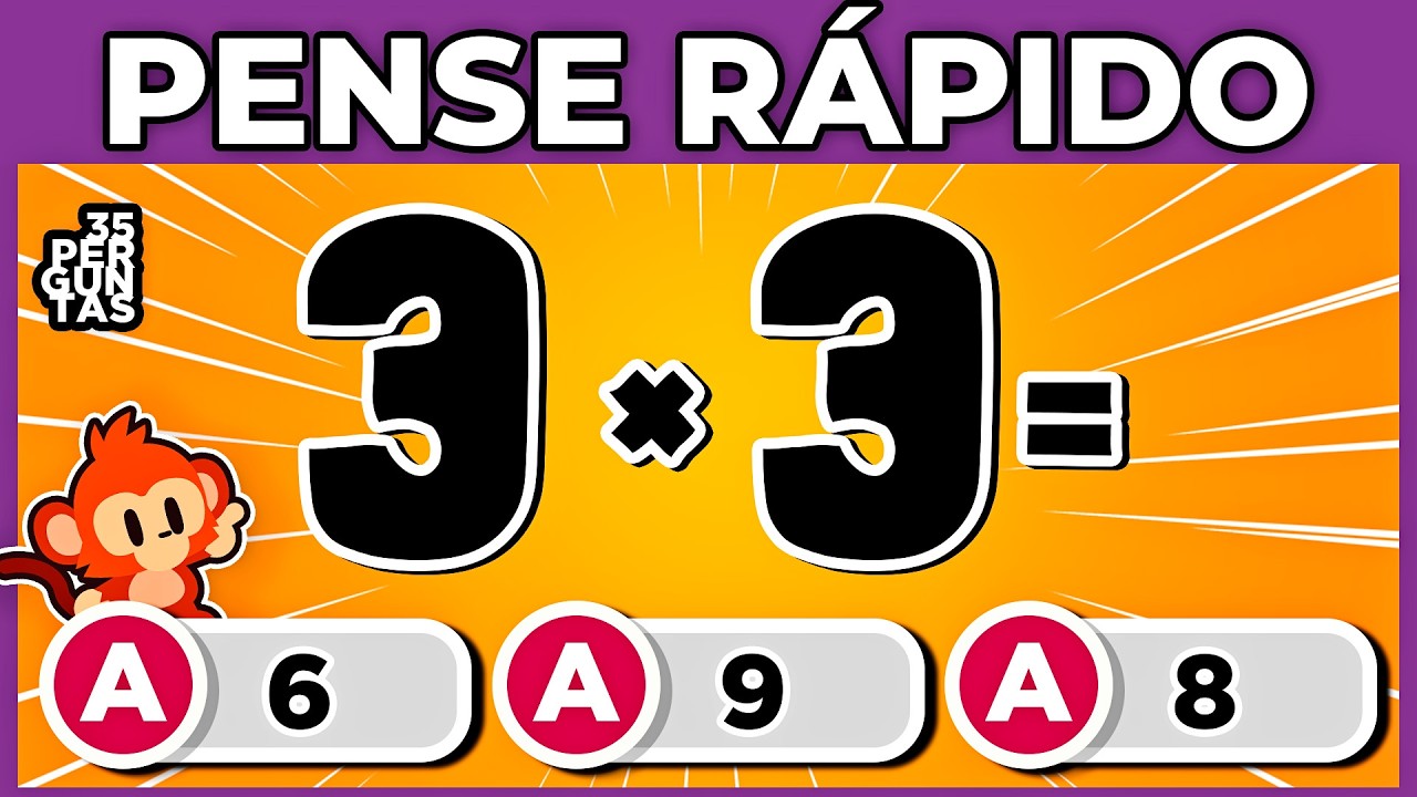 ➕🔢➖ CONSEGUE RESOLVER ESSA CONTA? 📚 SUPER QUIZ DE MATEMÁTICA | 35 perguntas #quiz #macaquiz