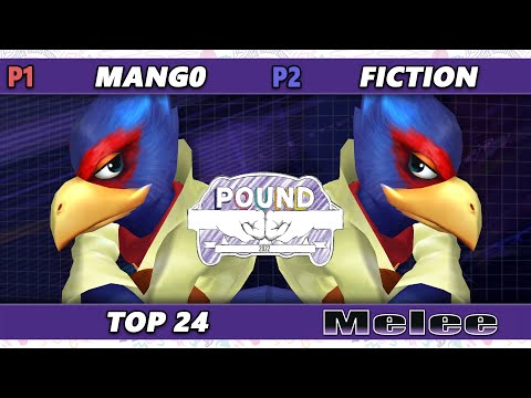 Pound 2022 Top 24 - Mango (Falco) Vs. Fiction (Falco) SSBM Smash Melee Tournament