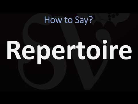 How to Pronounce Repertoire? (CORRECTLY)