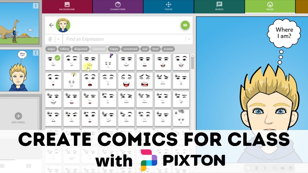 Make Comics for School with Pixton Edu