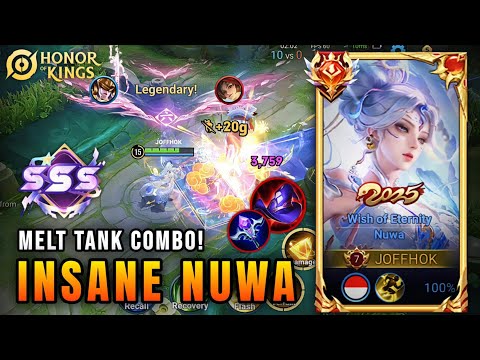 GODLIKE BURST! Insane Nuwa Gameplay | Melt Tank Build – Honor of Kings