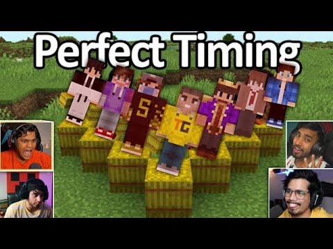 EPIC Indian Gamers NAIL Perfect Timing in Minecraft!