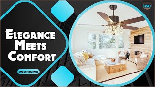 Top 5 Ceiling Fans With Chandeliers For Modern Homes!