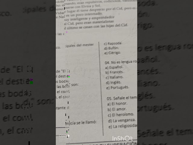 Vídeo relacionado con Cantar de Mio Cid: 4 (Estudios)