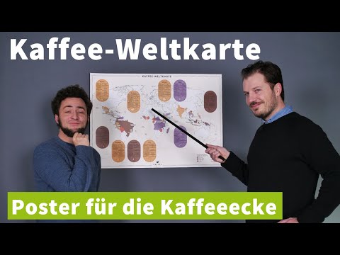 Unsere Kaffee-Weltkarte als Poster ist da!