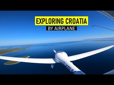 VFR Flight: Exploring Croatia by Airplane - Mit dem Flugzeug nach Kroatien 2021 - 4K - Motorsegler
