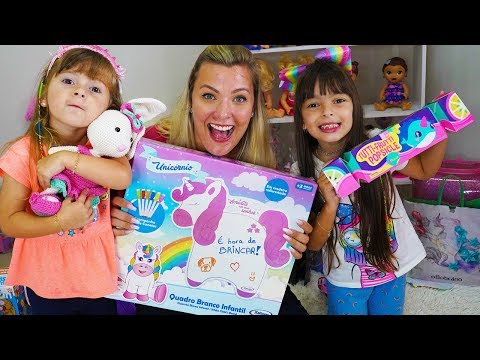 Abrindo os presentes de aniversário da Helena 2020 | Jéssica Godar e Laurinha e Helena