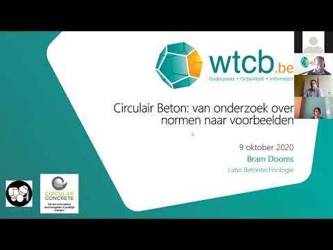 Circulair Beton: van onderzoek over normen naar voorbeelden – Bram Dooms, WTCB