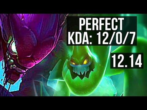 KHA'ZIX vs ZAC (JNG) | 12/0/7, Legendary, 500+ games, 1.0M mastery | EUW Diamond | 12.14