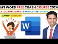 Microsoft Word In Just 60 Minutes Complete Microsoft Word Tutorial In Hindi 2024 MS Word Course