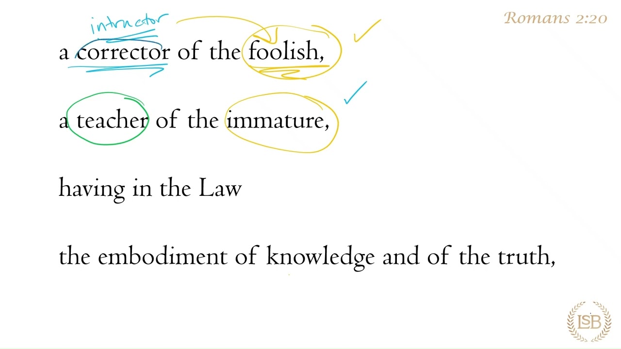 BTV: Romans 2:20