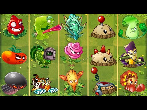 PvZ 2 Gameplay - Super Plant Evolution - NOOB Vs PRO Vs GOD - Plant Vs Plant