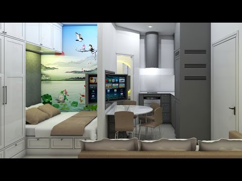 TINY APARTMENT 17sqm (  MICRO STUDIO APARTMENT TOUR  ) | SPACE SAVING IDEAS | NEVER SAY TOO SMALL