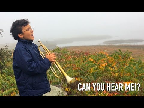 Adam Rapa teaching his 11-year-old nephew to play Trumpet