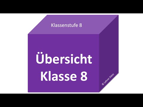 Übersicht Themen Klasse 8