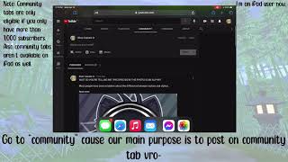 How to post images on community tab on iPad (useless tutorial)