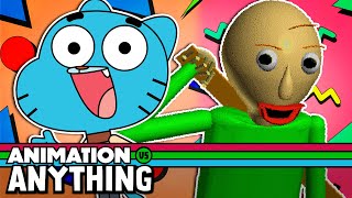 Cover art for Gumball vs Baldi - Rap Battle!