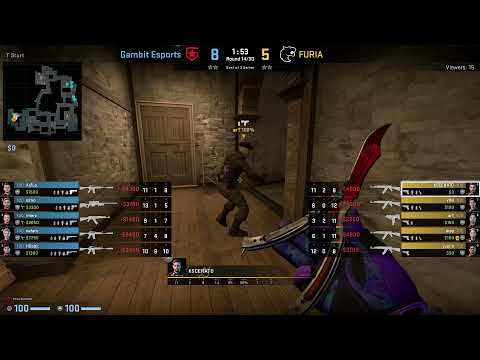 CS:GO POV Demo FURIA KSCERATO (31/19) vs Gambit (de_inferno)